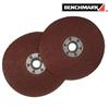 BENCHMARK 100 Grit 5" x 7/8" Resin Fibre Locking Discs
