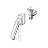 IDEAL SECURITY White Pull Screen Door Latch