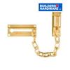 BUILDER'S HARDWARE Brass Door Chain Guard, with Key