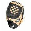 RAWLINGS Left Hand 9" Black/Tan Baseball Glove, with Ball