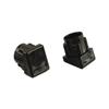 SHEPHERD HARDWARE PRODUCTS 4 Pack 3/4" Black Square Angled Press-In Glides