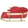Large Red Wood/Metal Baby Sleigh, with Metal Pads
