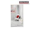 HOME BUILDER 48" x 80" Mirror White Sliding Door