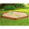 Frame It All Hexagon Sandbox with Cover - 7 Feet x 8 Feet x 6 Inch