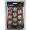 Amerock 1 3/4 inch Diameter 10-PACK SATIN NICKEL FINISH Knob