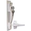 IDEAL SECURITY INC. Deluxe Keyed Latch Back Plate White