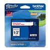 Brother 1/2" Red on White Label Tape (TZE232)