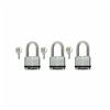 MASTER LOCK 3 Pack 2" Laminated Padlocks, with 1-1/2" Shackle