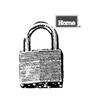 HOME 2 Pack 40mm Laminated Padlocks