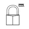 HOME 1-1/4" Keyed Alike Brass Padlock