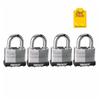 MASTER LOCK 4 Pack Keyed Alike 1-1/2" Laminated Padlocks