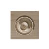 Ornamental Mouldings White Hardwood Bull'S Eye Corner Block - 3-1/4 x 3-1/4 Inches