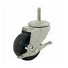 SHEPHERD HARDWARE PRODUCTS 150lb 3" Rubber Stem Caster, with Brake