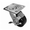 SHEPHERD HARDWARE PRODUCTS 6" Swivel Phenolic Plate Caster, with Brake