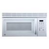 GE White 1.6 Cubic Feet Over-The-Range Microwave Oven
