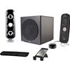 CYBER ACOUSTICS 3PC 3.55MM 46W HIGH POWERED PC SATELLITE SPEAKER SYST 26W SUBW