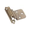 2 Pack Inset Self-Closing Antique Brass Cabinet Hinges