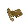 AMEROCK 2 Pack Inset Self-Closing Burnished Brass Cabinet Hinges