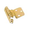 AMEROCK 2 Pack Inset Self-Closing Polished Brass Cabinet Hinges