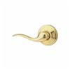 WEISER LOCK Brass Toluca Left Hand Dummy Door Lever