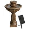 ANGELO DECOR 32.5" Valia Solar Garden Fountain