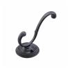 ONWARD 4-1/2" Matte Black Heavy Duty Single Hat/Coat Hook