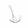 4-1/2" White Heavy Duty Triple Coat Hook