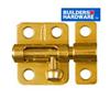 BUILDER'S HARDWARE 2" Brass Barrel Bolt