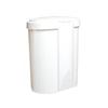 MISTRAL 4.7 Gallon White Press N' Toss Garbage Can