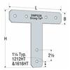 SIMPSON STRONG-TIE 6" x 6" 14 Gauge T Strap Tie