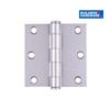 BUILDER'S HARDWARE 2 Pack 3-1/2" Chrome Square Butt Hinges