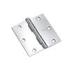 2 Pack 3" x 3" Zinc Loose Pin Broad Butt Hinges