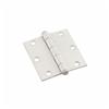 2 Pack 3" White Square Butt Hinges