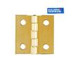 BUILDER'S HARDWARE 2 Pack 1" x 1" Solid Brass Butt Hinges