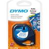 DYMO 1/2" Plastic LetraTag Tape (91331) - Black/White