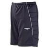 Umbro Adult Goalkeeper Padded Shorts, Black/White