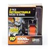 Smart Straps 1000 lbs Retractable Ratchet Tie Downs 2-pack