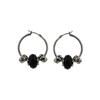 Napier® Cluster hoop earrings