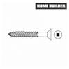 HOME BUILDER 100 Pack #8 x 3/4" Flat Head Socket Zinc Plated Wood Screws