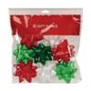 BERWICK 8 Pack Large Star Christmas Gift Bows