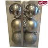INSTYLE HOLIDAY 12 Pack 60mm Forever Festive Silver Plastic Ornaments