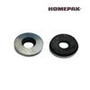 HOME PAK 10 Pack 3/8" x 3/4" Outside Diameter Bonded Washers