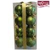 INSTYLE HOLIDAY 16 Pack 30mm Assorted Lime Plastic Ornaments