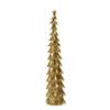 32" Battery Operated LED Gold Metal Tabletop Tree
