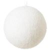 6" White Styrofoam Snow Ball Ornament