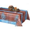 TEXSTYLES DECO 59" x 78" Blue Butterfly Polyester Rectangular Tablecloth