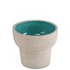 Applied Art Concepts Groun Ceramic Bowl - Tan/ Blue