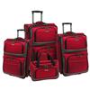Traveler's Choice 29" 4-Piece Luggage Set (TC9700R) - Red