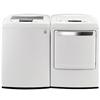 LG 5.0 Cu. Ft. Front Load Washer and 7.3 Cu. Ft. Electric Dryer - White