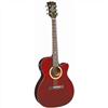 Sierra SA28CEWR - Sunrise Series Auditorium Acoustic Electric Guitar (Wine Red)